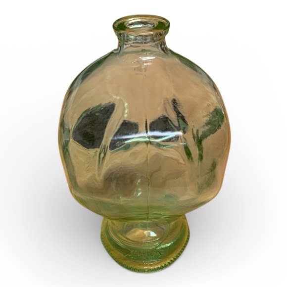 Alien Head Clear Green Glass Bottle Empty OUTER SPACE Vodka Decanter *NO LID - Picture 3 of 11
